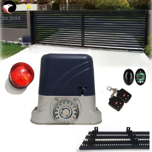 Automatic Sliding Gate Motor AC Engine Sliding Gate Controller with 4m Nylon racks kits Optional for home gates