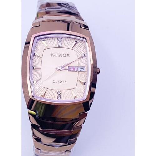 Ungsten steel watch mens waterproof quartz square business mens watch student Korean fashion non mechanical watch mens Watch