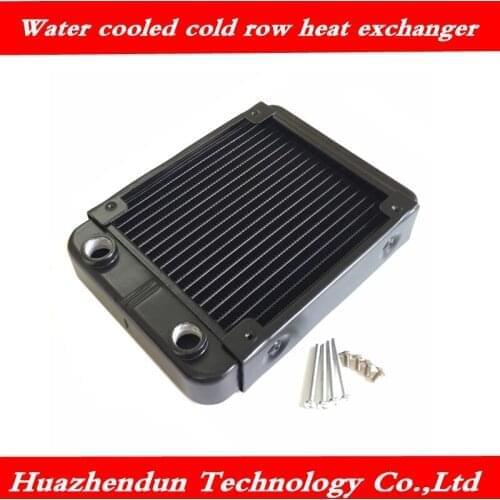 Pure aluminum 18 tube G1/4 thread water cold row precision manufacturing notebook desktop cold row heat exchanger