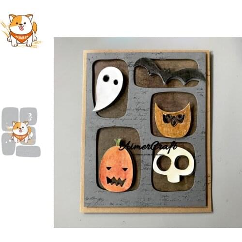 5PCS Halloween Series Metal Cutting Dies Scrapbooking Stencil Decorative Craft Embossing Die Cuts Card Making New Dies For 2019
