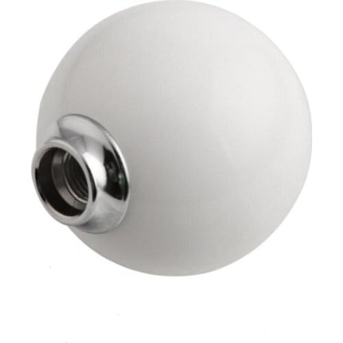 Durable Car Manual Gear Stick Lever Shift Knob White Ball Shape