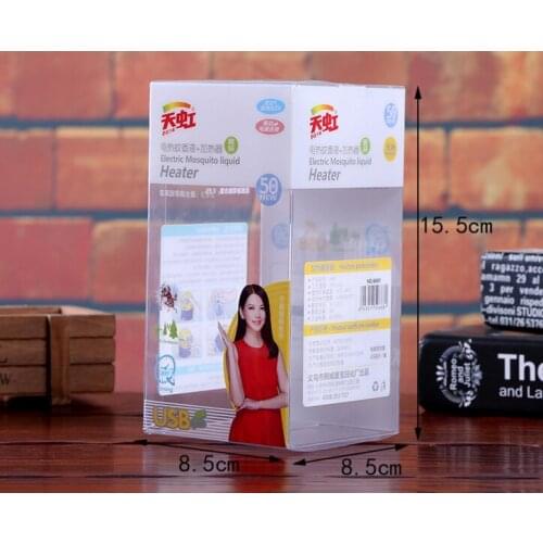 Custom color printed transparent PVC plastic package box,UV Protected Printing clear box packaging in stock ---PX20046