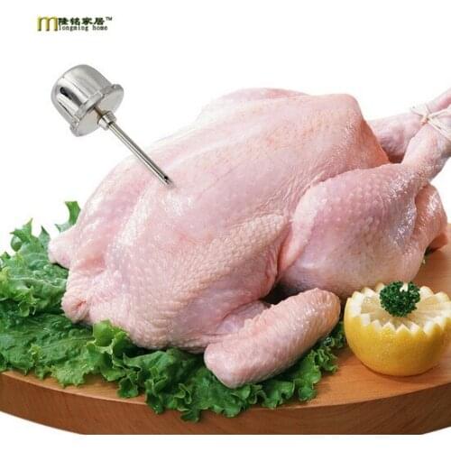 1PC longming Stainless Steel Manual Meat Injector Marinade Spice Seasoning Syringe For Turkey Chicken Steak BBQ Tools LB 089