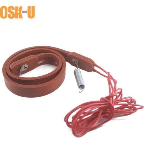 15mm width Silicon Heater Strip 430/450/480mm length 220V Freeze-proof Electric Heating Cable for Air Conditioner Compressor