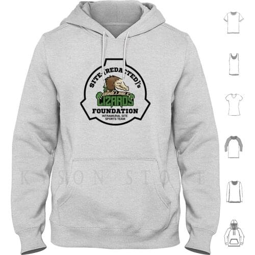 Unkillable Lizards-Scp Foundation Sports Team Hoodies Long Sleeve Scp Foundation Secure Contain Protect