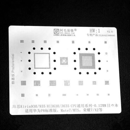For Huawei MT7 MTS P8 BGA Stencil HI6361/6421/6402/6401/6561 BCM4334/47351 Reballing IC Pin Tin Plant Net Solder Template HW1