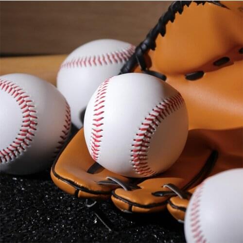 High quality Handmade Baseballs Rubber Inner Soft Baseball Hard Softball Sawdust Training Exercise Baseball Match Balls