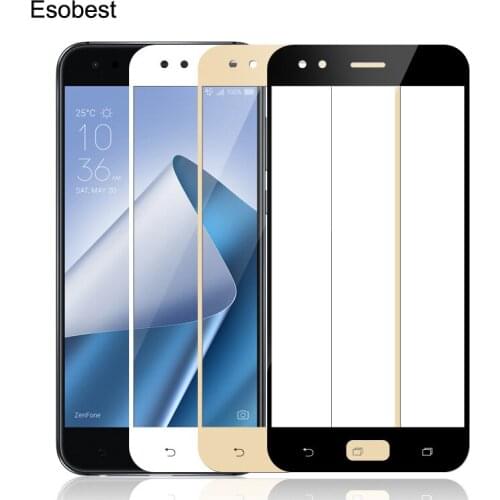 Esobest 2pcs Full coverage Glass For ASUS Zenfone 4 pro ze554kl zs551kl zd553kl zd552kl premium tempered glass screen protector