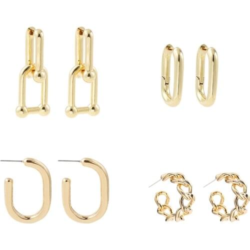 Minimalist Style Gold Circle Huggie Earrings for Women Simple Big Geometric Round Hoop Earrings Fashion Jewelry Brincos 2020
