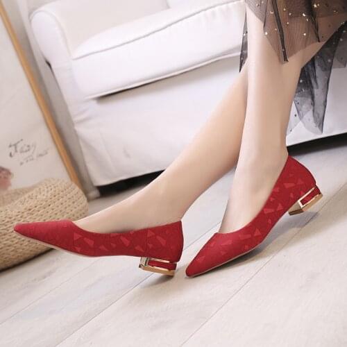 Plus Size 34-42 Women Flats Pointed Toe Boat Shoes Woman Low Heels Dress shoes Gold Heeled Office Work Shoes zapatos mujer 8071N