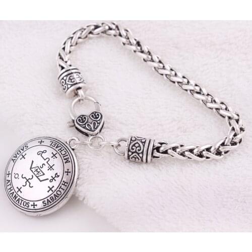 Women Men Bangle Bracelet Archangel MICHAEL Angelic Religions Talisman Amulet Zinc Alloy Provide Dropshipping