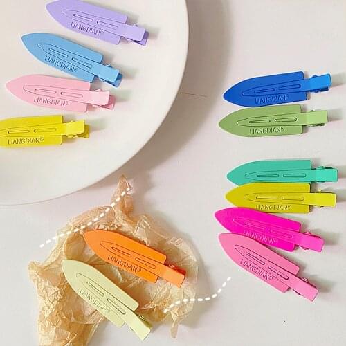 1pc No Bend Seamless Hair Clips Side Bangs Fix Fringe Barrette Makeup Washing Face Accessories Women Girls Styling Hairpins 2021