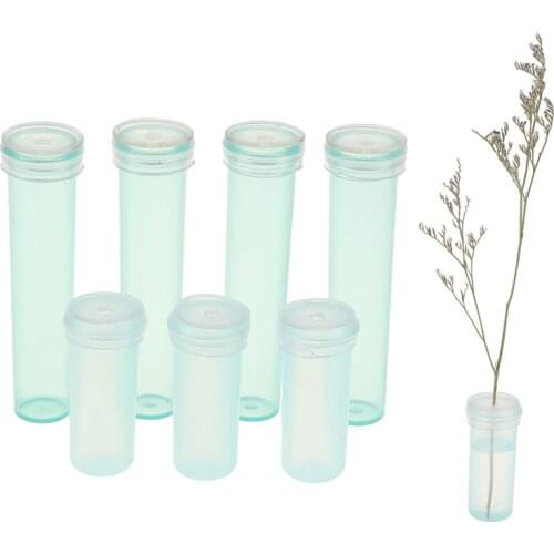 10Pcs Durable Flower Hydroponic Shop Supplies Plastic Tool Floral Garden With Cap Nutrition Tube Container Keep Fresh Water