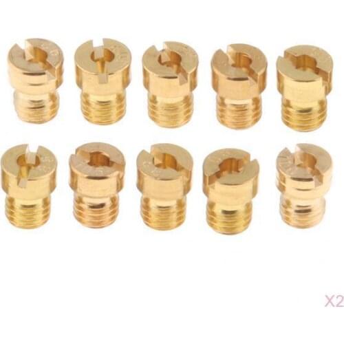 20x 5mm M5 Thread Main Jets for Keihin OKO PE PWK Carburetor 85 88 90 92 94 95 98 100 102 105