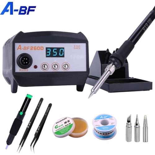 A-BF 260D High Frequency Soldering Station Industrial Welding Machine Station 120W LED Digital Fast Heat Up With Full Kit Tools