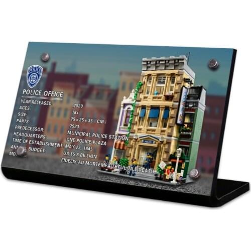 The Acrylic Display Stand Brand For Police Station 10278 Toys Building Blocks