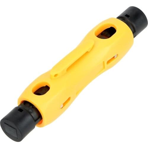 DIYWORK Automatic Coaxial Stripping Tools Cable Wire Stripper Telephone Line Television Line Dual-purpose Peeling Pliers
