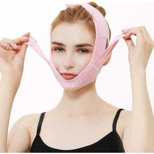 Breathable Face Slimming Bandage Women Chin Cheek Lift Up Belt V Line Face Shaper Facial Anti Wrinkle Strap Face Care Slim Tools