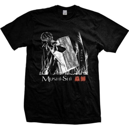 Mushishi Ginko Anime Black T-Shirt size S-3XLCartoon t shirt men Unisex New Fashion tshirt free shipping funny tops