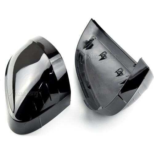 Glossy Black Side Rear View Rearview Mirror Replace Cap Cover For Audi A4 S4 RS4 B9 2016 -2020 A5 S5 RS5 8W6 Car Styling
