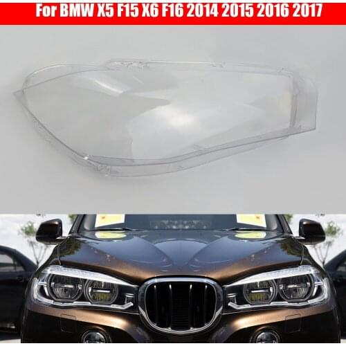 Headlight Lens For BMW X5 F15 X6 F16 2014 2015 2016 2017 Headlamp Cover Replacement Front Car Light Auto Shell