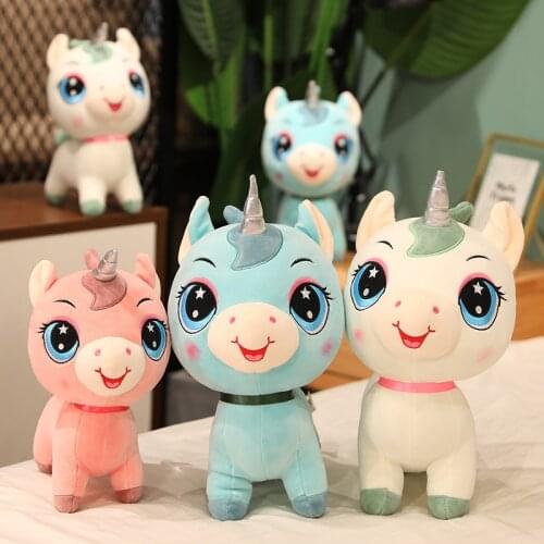 Kawaii Standing Big Eye Unicorn Toy Plush Toy Baby Toys Stuffed Plush Animals Kids Toys Girl Gifts Toys for Children Home Decor