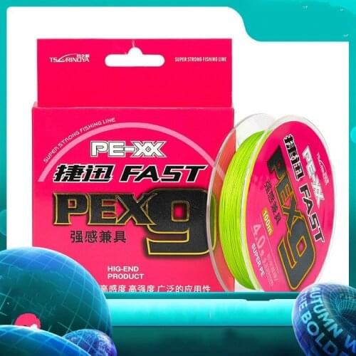 9 Stand Braided Fishing Line 100m Super Strong Fishing Line Multifilament Fishing Line Pesca 20-65 LB Peche Carp Fishing Tackle