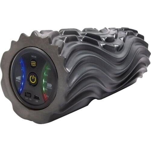 Foam Shaft Home Gym Vibration Massage 4 Speeds Column Muscle Relax Deep Tissue USB Rechargeable Electric Yoga Roller Pain Relief