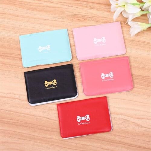 Cute Candy Color PU Leather on Cover for Car Driving Documents business Card Holder Purse Wallet Case Auto Driver License Bag