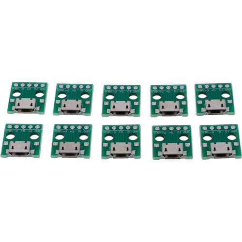 Mini Micro USB To DIP Adapter 5Pins Female Connectors PCB Converter Boards Hot Sale 10Pcs / 20pcs