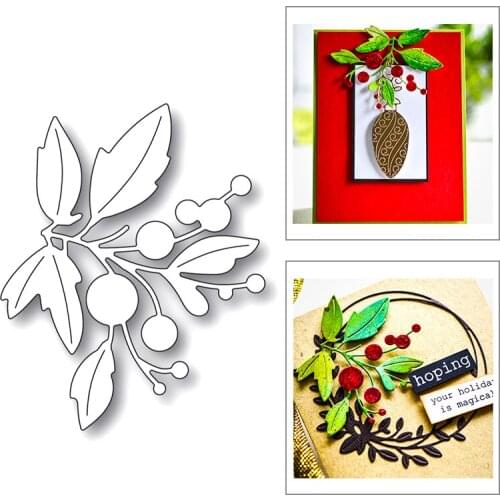 2020 New Decoration Plant Branch Leaf Embossing Metal Cutting Dies Cut For DIY Making Greeting Card Paper Scrapbooking No Stamps