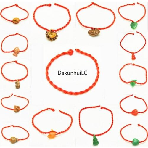 Sale 2019 Fashion wholesale multiple styles Red Thread String Bracelet Lucky Rope Bracelet for Women Men Lover Couple Gift