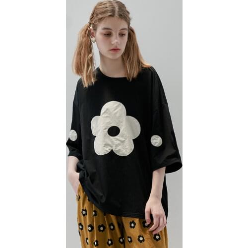 Parent-child imakokoni original suit polka dot short-sleeved T-shirt floral casual pants loose female summer 213388