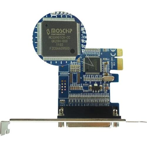 Parallel Port DB25 25Pin Printer to PCI-E Express Card Converter Adapter