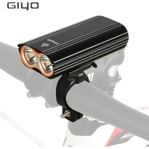 Giyo Bicycle Handlebar Front Light MTB IPX 6 Waterproof Flashlight Road Bike 2400Lm Safety Headlight Night Cycling Front Lamp