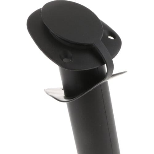 Boat Plastic 30 Degree Fishing Rod Holder Flush Mount with PVC Cap