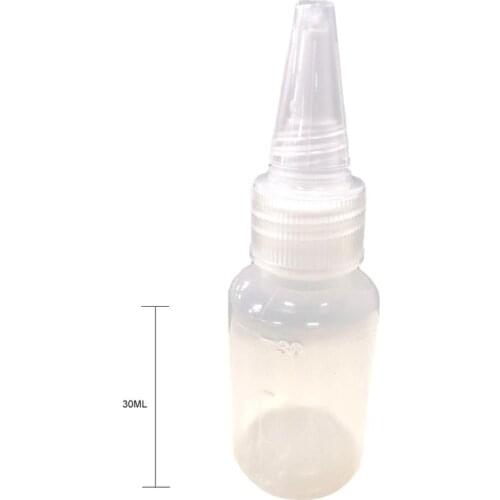 1PCS 1.06oz Tattoo Ink Bottle Portable PE Plastic Pigment Bottle Twist Top Bottle Cosmetics Clear Refillable Bottles for Travel