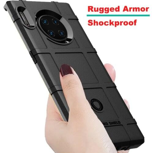 For Huawei Mate 30 pro Case Cover Rugged Armor Shockproof Cover For Huawei Mate 30 pro Mate RS Soft Silicon Button Protection