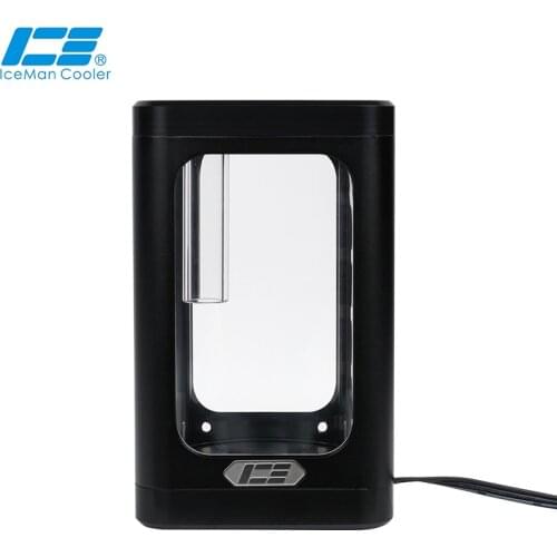 IceManCooler,ICE-RX7 120MM PC Water Cooling Tank,Computer Case Reservoir,Water Tank ARGB 5V 3PIN,Cooler Container,Black,White