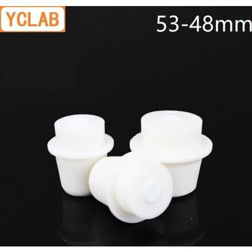 YCLAB Silicone Stopper for Erlenmeyer Conical Triangle Flask Upper Diameter 53mm * Lower Diameter 48mm Lab Chemistry Equipment