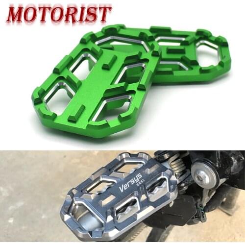 MOTORIST Folding Rear Foot Pegs Footrest Passenger Rear foot Set For Kawasaki VERSYS 1000 Non-slip widened rear pedal