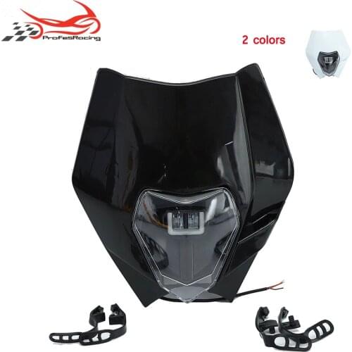 Supermoto LED Headlight Headlamp Head Lamp for EXC EXCF SX SXF XC XCF XCW XCFW 125 150 250 300 350 450 530 MX Dirt Bike Enduro