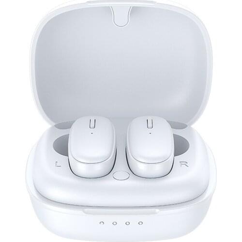 TWS Bluetooth Earphone V5.0 Phone Talking Earbuds with Charging Cabin CVC DSP Noise Cancel Mini Sports True Wireless Headset