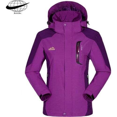 High Quality 2020 Outdoor Spring Autumn Waterproof wear-resisting Ski Windbreaker Women Camping Hiking Coat Hoody Plus Size 5XL
