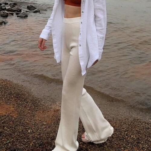 Wsevypo Women's Wide Trousers