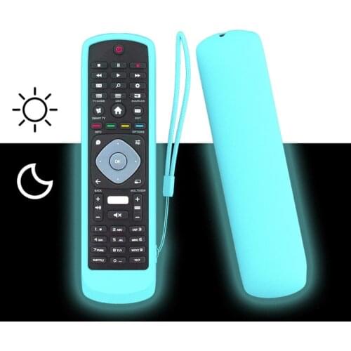 Protective Silicone TV Remote Control Protector Case Cover for PHILIPS TV with NETFLIX HOF16H303GPD24 Remote
