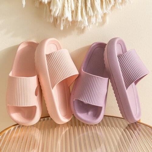 Women Flat Soft Flat EVA Slippers Unisex Summer Slides Non-slip Bathroom Slippers