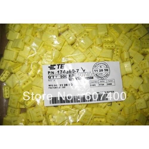 174360-7 CONN CAP 3POS DBL LOCK YELLOW TYCO AMP housings connectors terminals 100% new and original parts