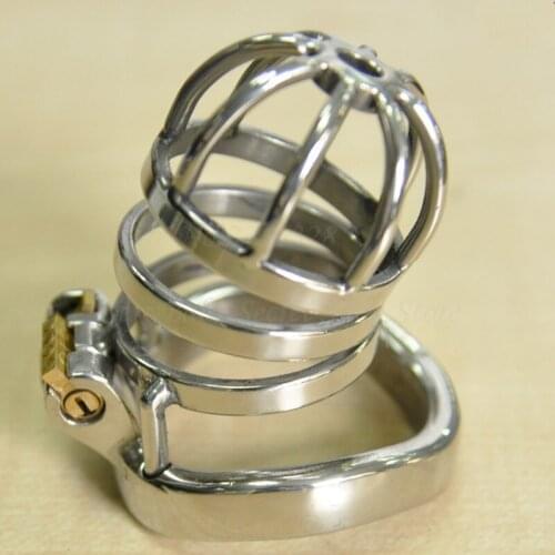 304 Stainless Steel Chastity Belt Penis Cage Penis Ring Sleeve Male Chastity Device Peins Lock Adult Games BDSM Sex Toys For Men