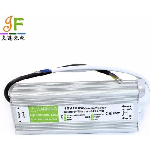 5pcs Waterproof 12V 100W Power Adapter Power Supply for LED Lights LED Electronic Transformer Power Supply Driver Fast Shipping
